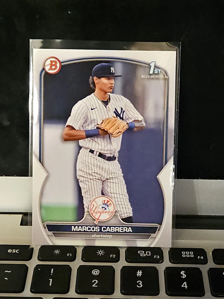 Marcos Cabrera Rookie 2023 1st Bowman New York Yankees - Image 1 of 1