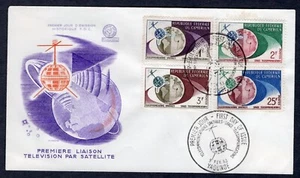 TELSTAR USA-EUROPE TV SATELLITE TELECOM 1963 CAMEROUN 2 FDC - Picture 1 of 2