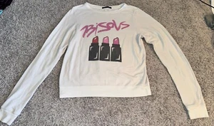 VINTAGE WILDFOX BISOU Lipstick Sweater Pullover SZ S SOLDOUT - Picture 1 of 6