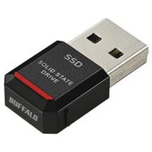 BUFFALO External SSD Portable USB3.2 Gen2 1TB Black SSD-PST1.0U3BA/D NEW - Afbeelding 1 van 6