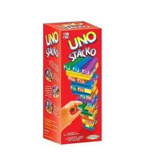 Stacko UNO Card Board Games Family Entertainment Stackoed Toys Playing Cards - Picture 1 of 5