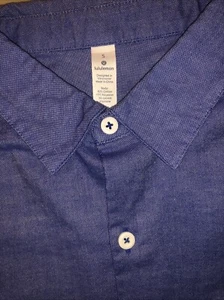 Lululemon All Town Buttondown Stretchhemd, Herren Größe S blau schmal Einzelhandel $ 108 - Bild 1 von 5