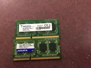 ADATA 8GB (2x4GB) 1Rx8 PC3L-12800S DDR3-1600 SODIMM Laptop Memory RAM - Picture 1 of 3