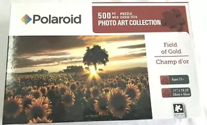 POLAROID FOTOKUNST 500-TEILIGES PUZZLE FELD AUS GOLD SONNENBLUMEN BRANDNEU A1 - Bild 1 von 7