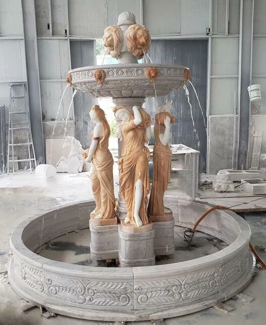 HERMOSA FUENTE FIGURATIVA DE MÁRMOL 3 GRACIAS - 3GF87 Foto 1 de 1