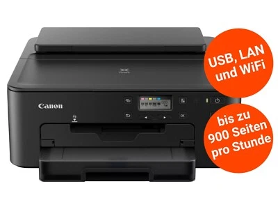 Canon Pixma TS705a Tintenstrahldrucker WLAN USB AirPrint Mopria Print schwarz - Bild 1 von 4