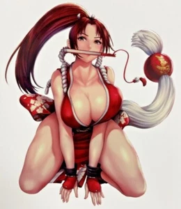 Calcomanía pegatina de rodillas KING OF FIGHTER Shiranui Mai - Imagen 1 de 3