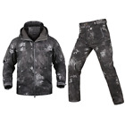 Outdoor Tactical Military Jacket  Shell Fleece Camo Jacket+Pants Airsoft Combat