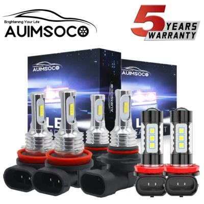 Faro LED blanco alto bajo + bombillas antiniebla 6000K para Mazda 3 2014 2015 2016 6000K Foto 1 de 4