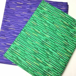 Golden Stream Purple Green  *CHOOSE Colour* Quilting Fabric FQ - Picture 1 of 2