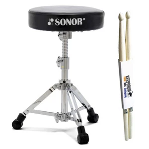 Taburete de batería Sonor DT 2000 + baquetas - Imagen 1 de 5