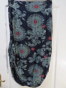 Nomads Hitched Midi Skirt Size 16 Jersey Pockets Pull On Bohemian Arty - Picture 1 of 5