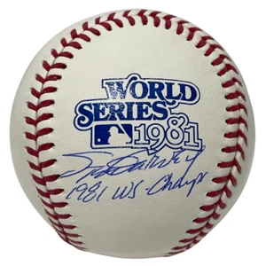 Steve Garvey Signed Auto 1981 World Series Baseball w/ WS Champs Beckett BAS COA - Picture 1 of 2