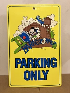 RARE: Retired Disney World Barnstormer Sign, Mickey, Goofy, Donald WDW Parking - Picture 1 of 11