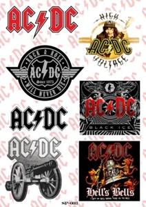 ACDC AC/DC Album Covers Sticker Pack | Australian Hard Blues Rock Band Logo - Picture 1 of 1