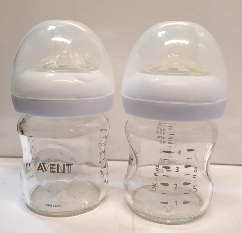Philips Avent 4 oz. Biberones de vidrio transparente (juego de 2) Foto 1 de 1