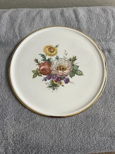Rosenthal China Cake Plate Continental Collection Flower Bouquet  - Picture 1 of 5