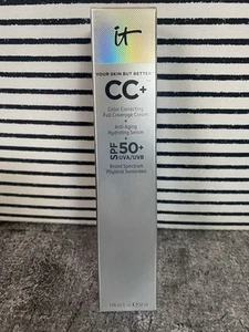 it Cosmetics CC+ Creme MITTELBRÄUNE volle Abdeckung 1,08 flüssige Unzen Ablaufdatum 02/2022 LSF 50 - Bild 1 von 1