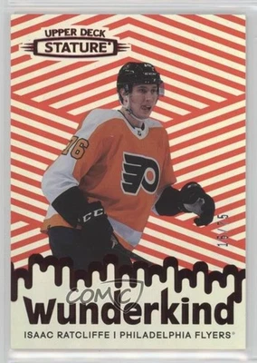 2022-23 Upper Deck Stature Wunderkind Red /75 Isaac Ratcliffe #W-22 Rookie RC - Image 1 of 2