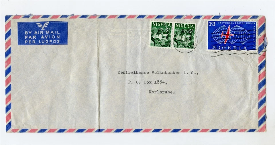 NIGERIA 1961 Airmail Cover to Germany - Image 1 of 1