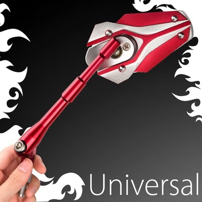 VAWiK Magazi Espejo Modelo VIPER Rojo Ajustable Se Adapta a Harley SOFTAIL FAT BOY LO Foto 1 de 4