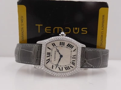 CARTIER TORTUE 2497 ORO BLANCO 18KT + PAPELES 2010 CUERDA MANUAL CAL. RELOJ 430P Foto 1 de 4