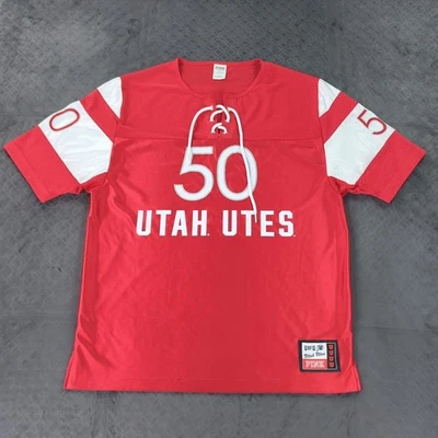 Utah Utes Shirt Football PINK Victoria's Secret Lace Short Sleeve Women Medium - Image 1 of 4