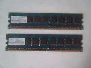 Nanya 1 GB PC2-4200 DDR2-533MH ECC sin búfer CL4 240 pines DIMM NT1GT72U8PA0BY-37B - Imagen 1 de 5