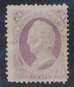 UNITED STATES (US) 153 UNUSED NO GUM F-VF 24c PURPLE. CERTIF. - Picture 1 of 3