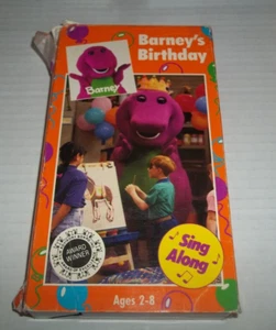 Barneys Geburtstag VHS Kassette Mitsinglieder lila Dinosaurier Vintage Lyon 1992 - Bild 1 von 5