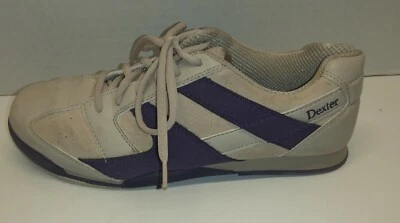 Zapatos de boliche vintage Dexter Slide Rite tostados/púrpura - para mujer 10M **COLOR RARO**  Foto 1 de 4