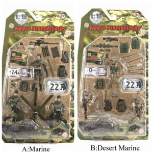 Figura de acción coleccionable 1:18 World Peacekeepers Marine/Desiert Marine Team - Imagen 1 de 10