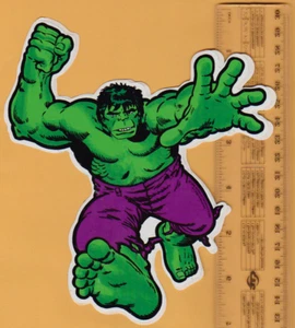 Große 1970er Dutch Marvel The INCREDIBLE HULK Sticker #2 Super Heroes Karte - Bild 1 von 2