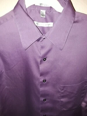 Camisa de vestir para hombre Geoffrey Beene púrpura mediana 15,5 Foto 1 de 4