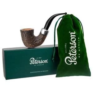 Pipa de tabaco Peterson Arklow Sandblasted 05, cola de pescado, 3 mm, calabaza - Imagen 1 de 9