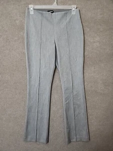Express Barely Boot Pull On Pants Womens M Gray Front Seam Elastic Waist Stretch - Picture 1 of 8
