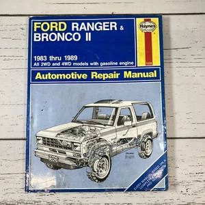 ⚡️Ford Ranger And Bronco II 1983 thru 1989 Haynes Auto Repair Manual - Bild 1 von 8