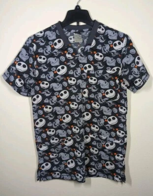 Disney's The Night Before Christmas Scrubs Size XS Jack Skellington Oogie Boogie - Image 1 of 4