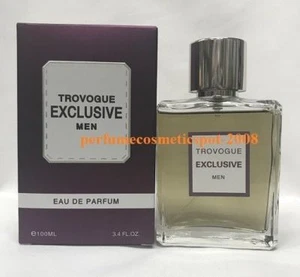 NIB TROVOGUE EXCLUSIVE COLOGNE FOR MEN 3.4 OZ / 100 ML EAU DE PARFUM SPRAY - Picture 1 of 1
