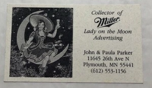 Lady On The Moon Advertising Plymouth, MN Business Card - Picture 1 of 2