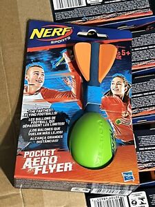 Nerf Sports Pocket Size Aero Flyer Football Green