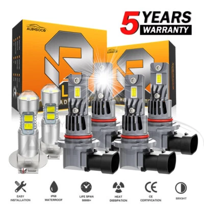 Combo faros antiniebla LED 6*Kit bombillas 6000K para Nissan Máxima 2004-2006 Foto 1 de 4