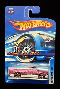 Hot Wheels Dodge Ram 1500 #141 ** PR5 WHEELS ** METALFLAKE MAGENTA ** - Picture 1 of 9
