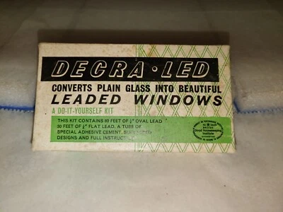 Vintage Authentic Decra Led Leaded Glass Window Kit Number 1 NOS (O1) - Image 1 of 4