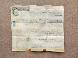 1702 Etwall Derbyshire Vellum Deed Indenture Baronets of Calke and Bramcote - Picture 1 of 17