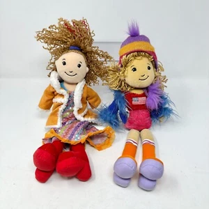 Vtg 2001 Groovy Girl Dolls (2) Manhattan Toy - American Flag Shirt Orange Jacket - Picture 1 of 16