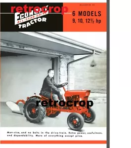 Economy Power King Tractor Brochure 6 Models 9hp 10hp 12-1/2hp - Picture 1 of 13
