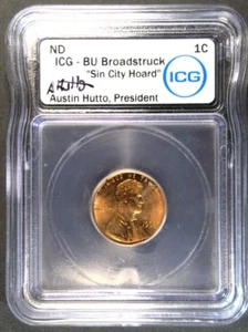 1998 Memorial Cent Mint Error - Broadstruck - Sin City Hoard ICG Brilliant Unc - Picture 1 of 9