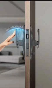 Indoor Bedroom Household Push Door Lock Front and Back Push Door Handle - Picture 1 of 14