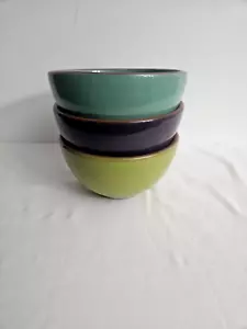 Bobby Flay Cereal/ Soup 3"H x 5.5"D Teal-Green-Purple Portugal - Picture 1 of 6